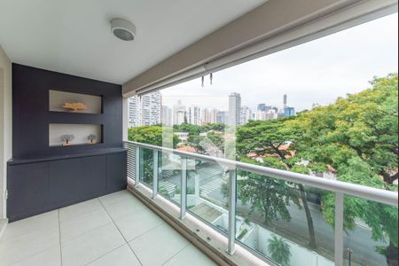 Varanda de apartamento para alugar com 1 quarto, 54m² em Brooklin, São Paulo