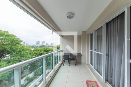 Varanda de apartamento para alugar com 1 quarto, 54m² em Brooklin, São Paulo