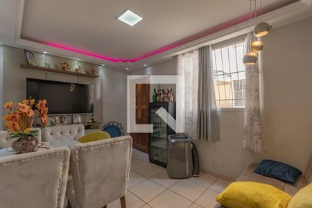 Sala de apartamento à venda com 2 quartos, 45m² em Piratininga, Belo Horizonte