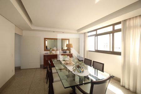 Sala de jantar  de apartamento à venda com 4 quartos, 276m² em Funcionários, Belo Horizonte