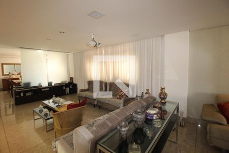 Sala  de apartamento à venda com 4 quartos, 276m² em Funcionários, Belo Horizonte