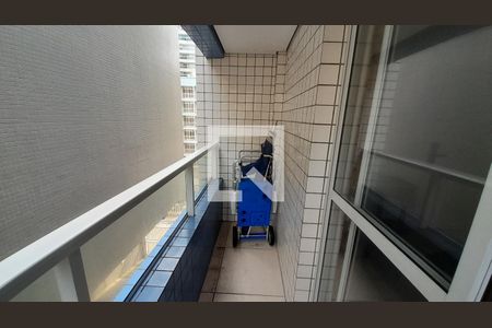 Varanda da Sala de apartamento para alugar com 1 quarto, 42m² em Aviação, Praia Grande