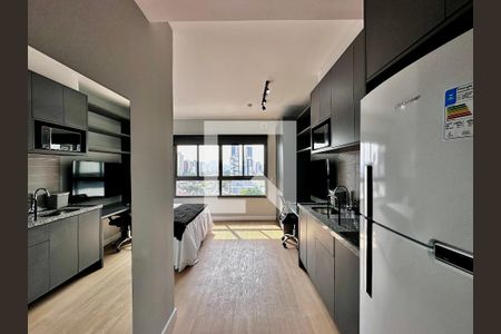 Cozinha de kitnet/studio para alugar com 0 quarto, 25m² em Brooklin, São Paulo