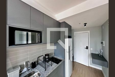 Cozinha de kitnet/studio para alugar com 0 quarto, 25m² em Brooklin, São Paulo