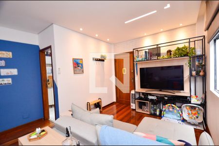 Sala 2 ambientes de apartamento à venda com 3 quartos, 95m² em Sagrada Família, Belo Horizonte