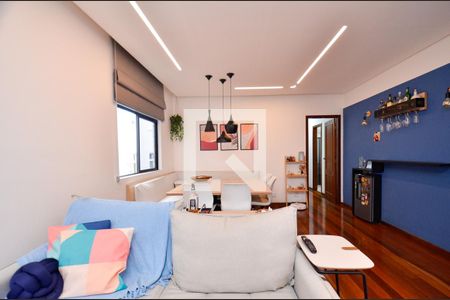 Sala 2 ambientes de apartamento à venda com 3 quartos, 95m² em Sagrada Família, Belo Horizonte