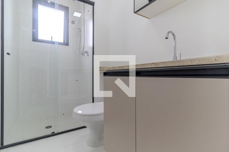 Banheiro de kitnet/studio à venda com 1 quarto, 24m² em Vila Buarque, São Paulo