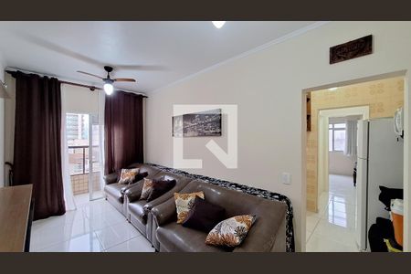 Sala de apartamento para alugar com 1 quarto, 50m² em Aviação, Praia Grande