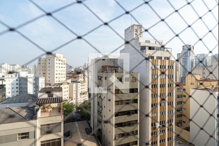 Vista do Quarto de apartamento para alugar com 1 quarto, 45m² em Cerqueira César, São Paulo