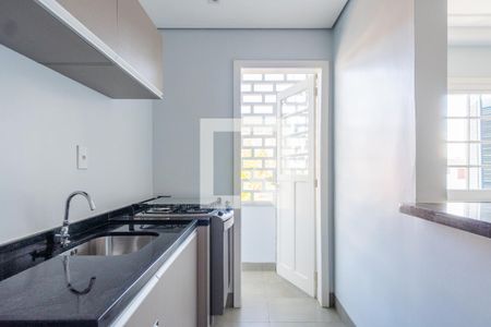 Cozinha e Área de Serviço de apartamento à venda com 1 quarto, 46m² em Menino Deus, Porto Alegre