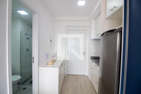 Cozinha de kitnet/studio para alugar com 1 quarto, 24m² em Santo Amaro, São Paulo