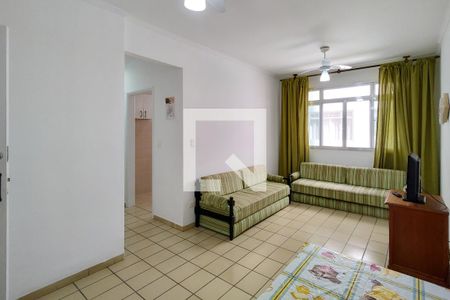 Sala de apartamento para alugar com 1 quarto, 50m² em Aviação, Praia Grande