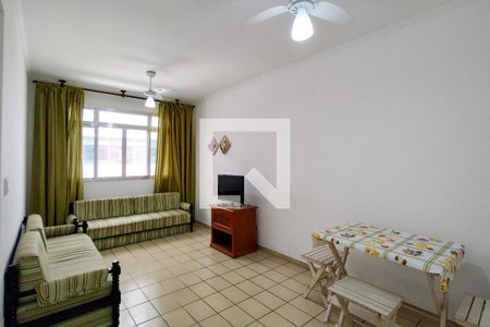 Sala de apartamento para alugar com 1 quarto, 50m² em Aviação, Praia Grande