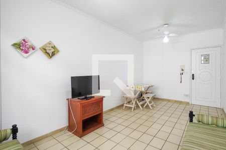 Sala de apartamento para alugar com 1 quarto, 50m² em Aviação, Praia Grande