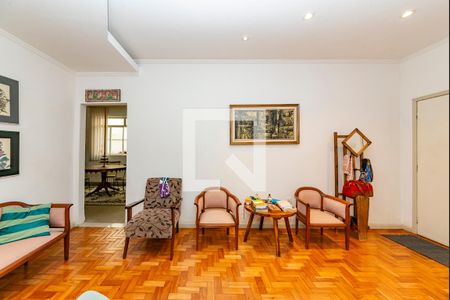 Sala 1 de apartamento à venda com 3 quartos, 110m² em Funcionários, Belo Horizonte