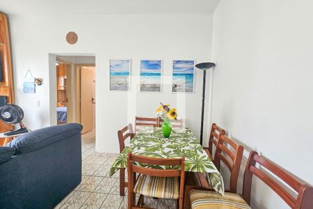 Sala de apartamento para alugar com 1 quarto, 44m² em Balneario Cidade Atlantica, Guarujá