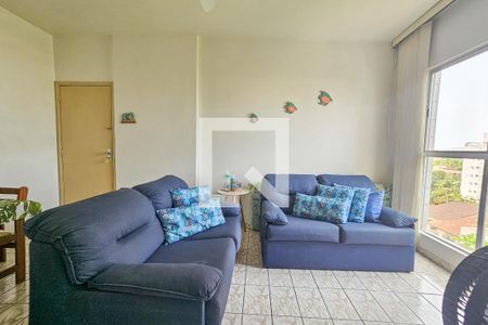 Sala de apartamento para alugar com 1 quarto, 44m² em Balneario Cidade Atlantica, Guarujá