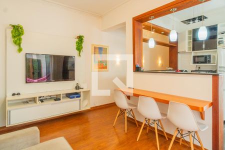 Sala de apartamento à venda com 1 quarto, 76m² em Cidade Baixa, Porto Alegre