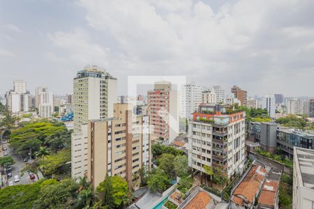 Vista da Varanda de kitnet/studio para alugar com 1 quarto, 27m² em Cerqueira César, São Paulo