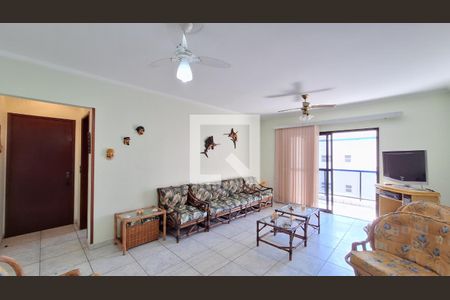 Sala de apartamento para alugar com 3 quartos, 169m² em Guilhermina, Praia Grande