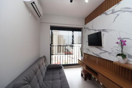 Sala de TV de apartamento à venda com 1 quarto, 34m² em Vila Mafra, São Paulo