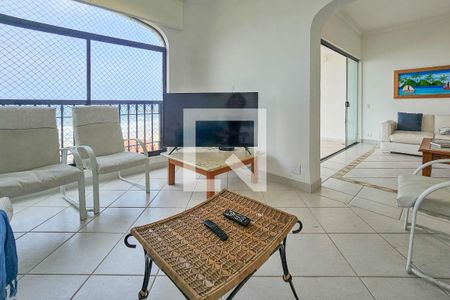 Sala de apartamento para alugar com 4 quartos, 217m² em Pitangueiras, Guarujá