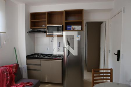 Sala e Cozinha de apartamento para alugar com 1 quarto, 24m² em Santa Cecilia, São Paulo