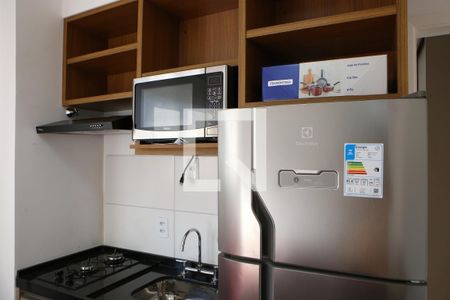 Sala e Cozinha de apartamento para alugar com 1 quarto, 24m² em Santa Cecilia, São Paulo