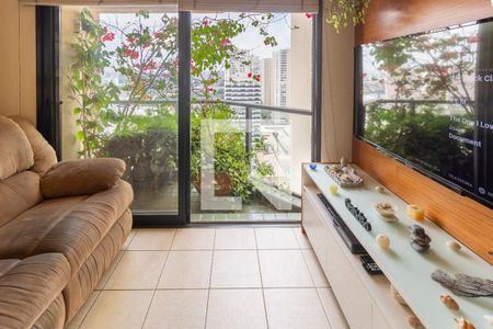 Sala de apartamento à venda com 2 quartos, 78m² em Vila Hamburguesa, São Paulo