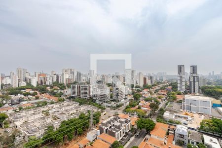 Vista da Varanda de apartamento à venda com 2 quartos, 70m² em Brooklin Paulista, São Paulo