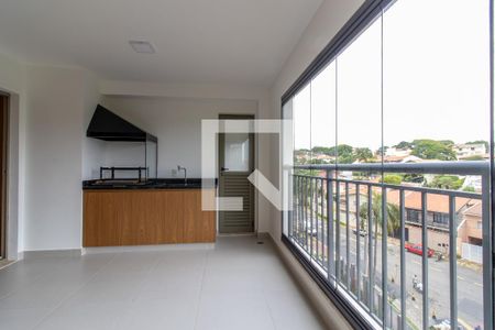 Varanda - Sala de apartamento para alugar com 3 quartos, 120m² em Nova Campinas, Campinas