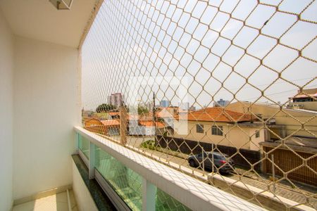 Varanda da sala de apartamento para alugar com 2 quartos, 65m² em Vila Guarani, Santo André