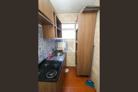 Cozinha e Área de Serviço de kitnet/studio para alugar com 1 quarto, 39m² em Vila Joao Pessoa, Porto Alegre