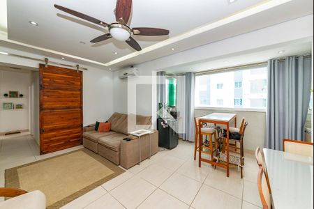 Sala de apartamento à venda com 3 quartos, 87m² em Caiçaras, Belo Horizonte