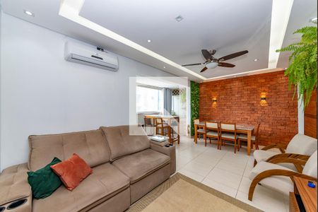 Sala de apartamento à venda com 3 quartos, 87m² em Caiçaras, Belo Horizonte