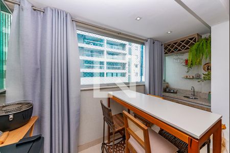 Varanda de apartamento à venda com 3 quartos, 87m² em Caiçaras, Belo Horizonte