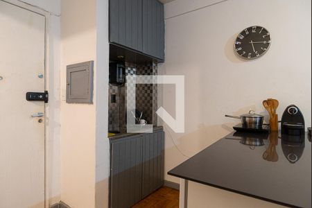 Cozinha de kitnet/studio para alugar com 1 quarto, 28m² em Consolação, São Paulo