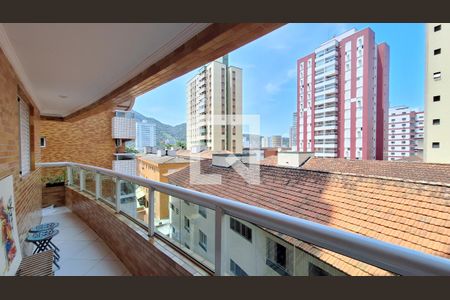 Varanda gourmet de apartamento para alugar com 1 quarto, 60m² em Canto do Forte, Praia Grande