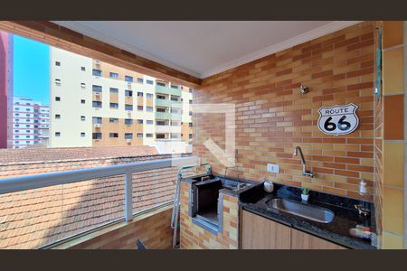 Varanda gourmet de apartamento para alugar com 1 quarto, 60m² em Canto do Forte, Praia Grande