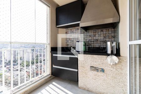 Varanda da Sala de apartamento para alugar com 3 quartos, 69m² em Vila Caraguata, São Paulo