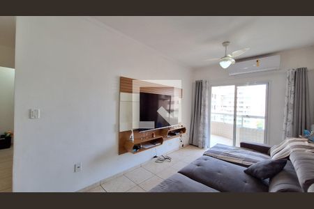 Sala  de apartamento para alugar com 2 quartos, 93m² em Vila Tupi, Praia Grande