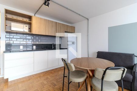 Cozinha de kitnet/studio para alugar com 1 quarto, 40m² em Centro, São Paulo