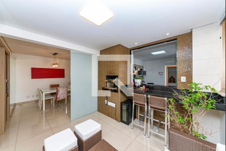 Varanda da Sala de apartamento à venda com 4 quartos, 135m² em Buritis, Belo Horizonte