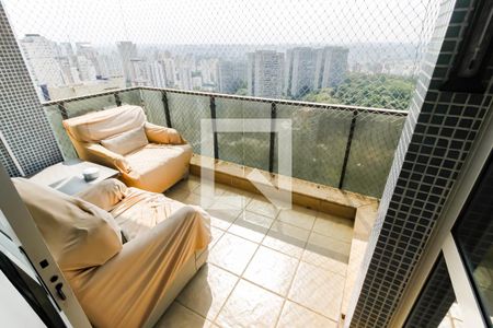 Varanda da Sala de apartamento à venda com 4 quartos, 198m² em Vila Suzana, São Paulo