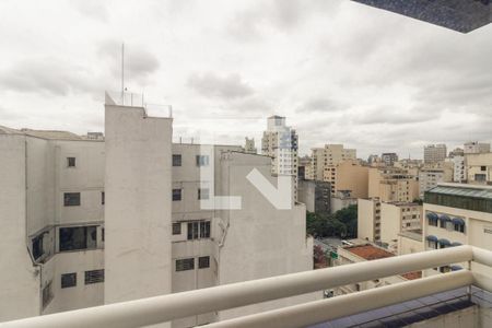 Sacada da Sala de apartamento à venda com 2 quartos, 54m² em Vila Buarque, São Paulo