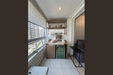 Detalhe da varanda de apartamento para alugar com 3 quartos, 86m² em Vila da Serra, Nova Lima