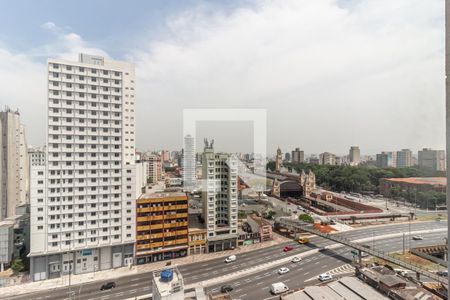 Vista da Varanda de kitnet/studio à venda com 1 quarto, 24m² em Centro Histórico de São Paulo, São Paulo