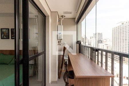 Varanda de kitnet/studio à venda com 1 quarto, 24m² em Centro Histórico de São Paulo, São Paulo