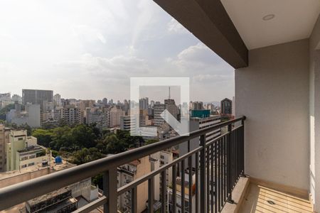 Varanda de kitnet/studio à venda com 1 quarto, 38m² em Vila Buarque, São Paulo