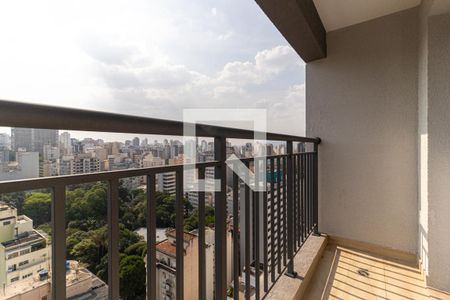 Varanda de kitnet/studio à venda com 1 quarto, 38m² em Vila Buarque, São Paulo